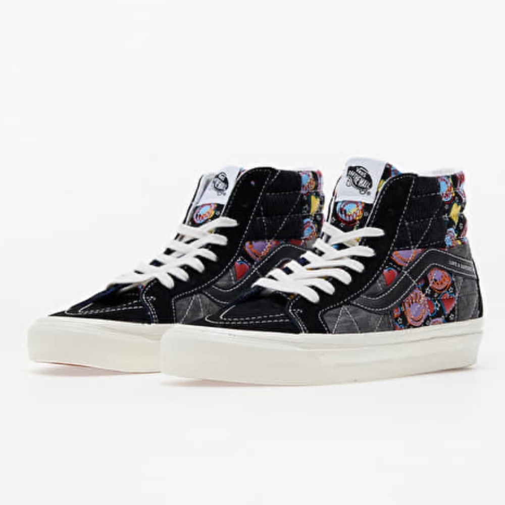 VANS SK8-HI 38 DX PW 'POSITIVITY PATCHWORK/BLACK' men’s size 9.5